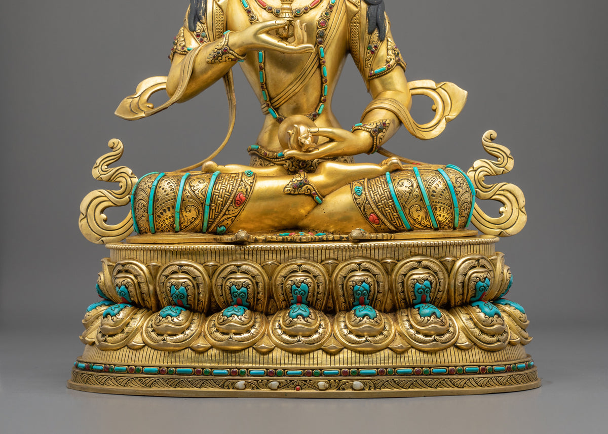 Vajrasattva Sculpture for Altar | Diamond Mind Buddha of Purification