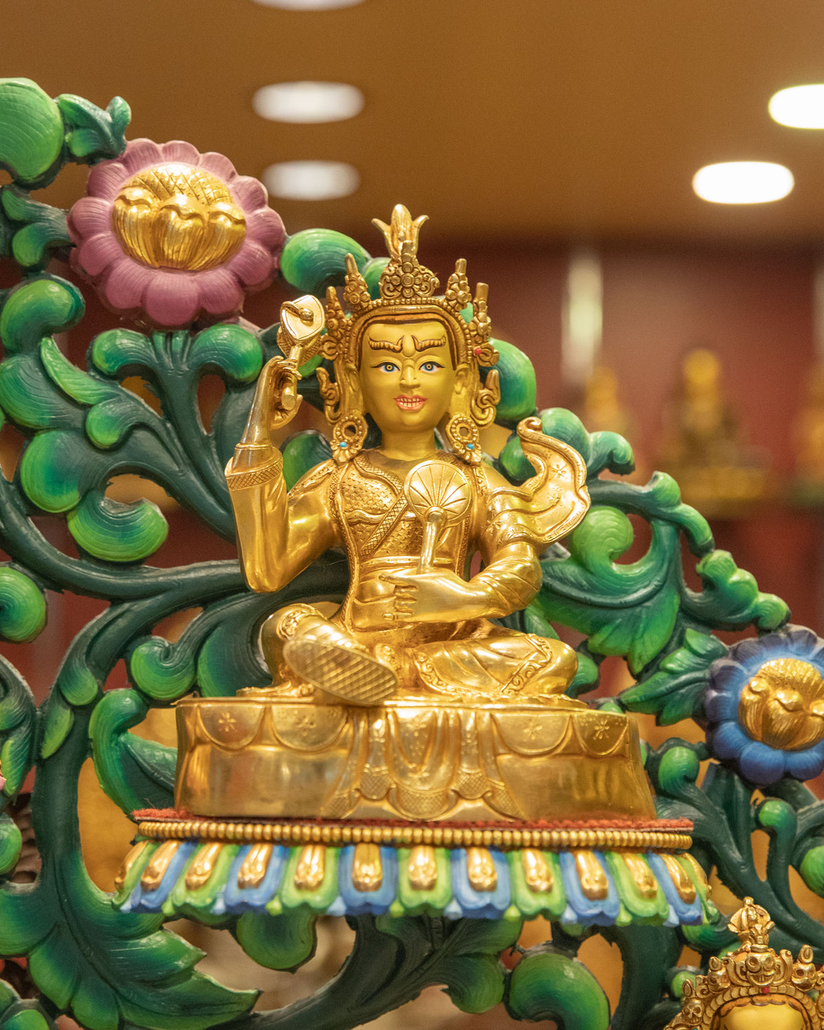 Guru Rinpoche with Eight Manifestation Statue Set