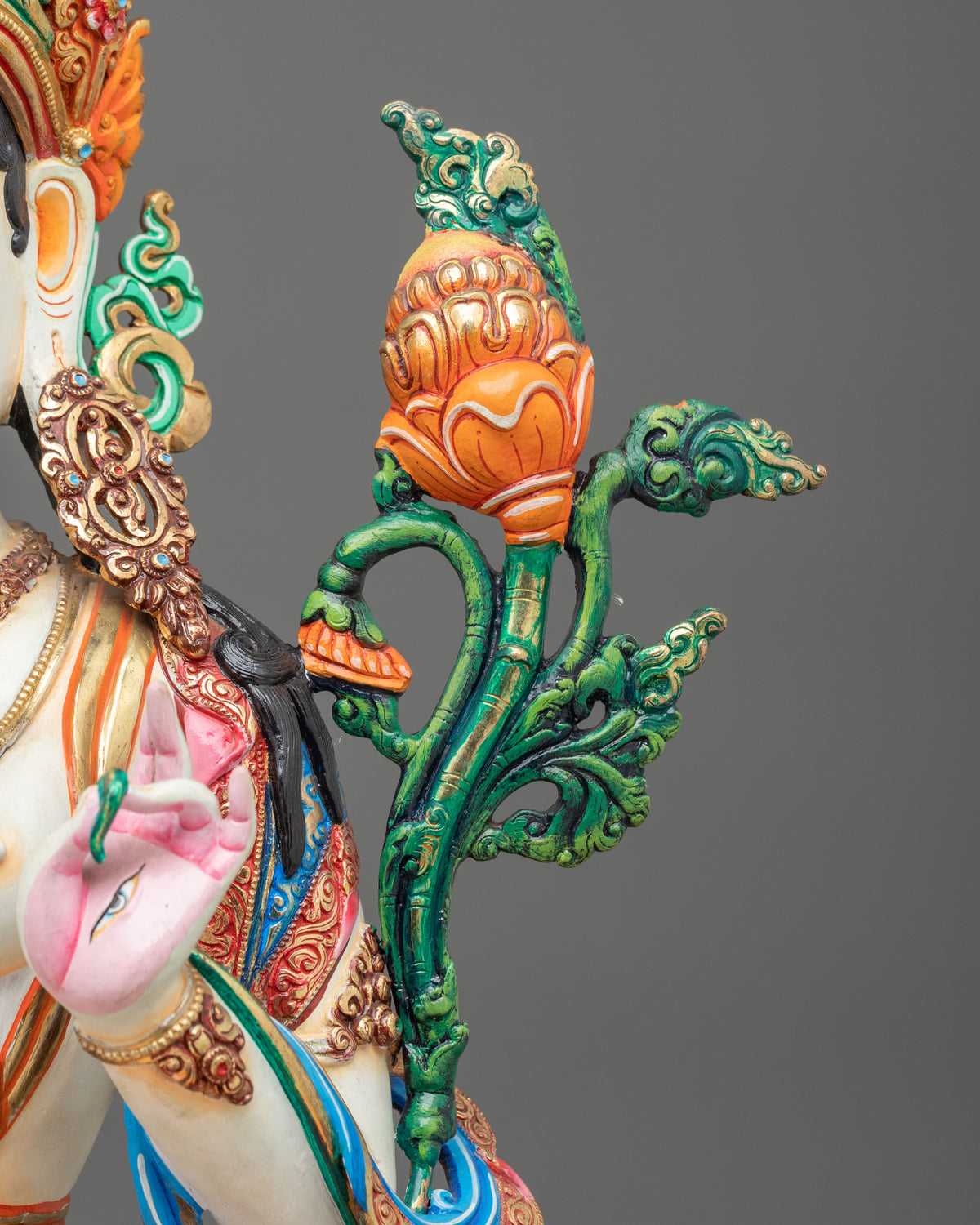 White Tara Statue: Buddhist Deity of Compassion and Longevity