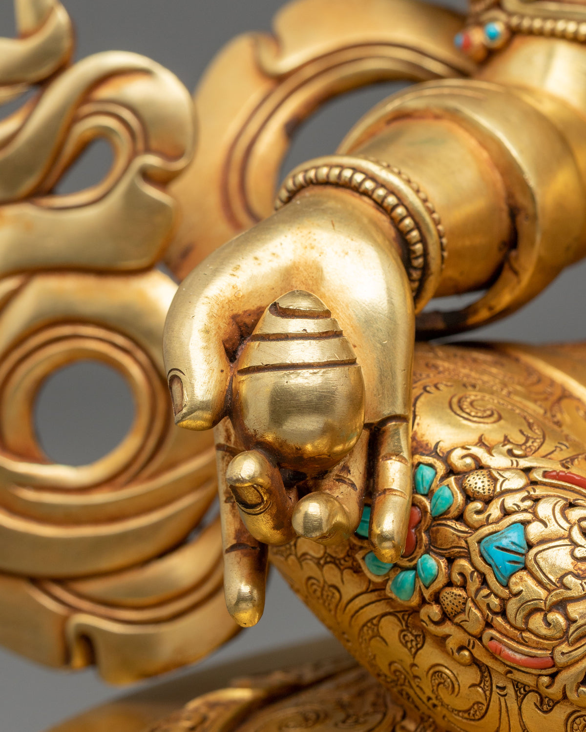 Dzambhala Figurine | Handcrafted Copper Wealth Form