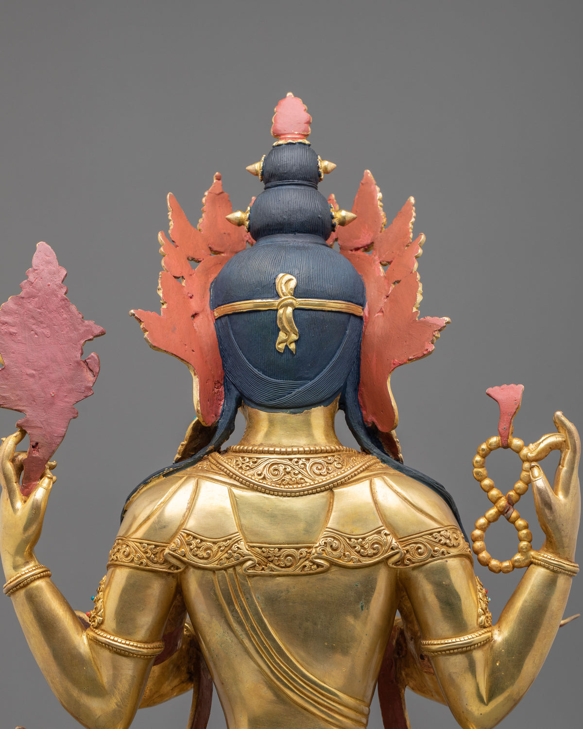 Chenrezig 24K Gold Gilded Sacred Sculpture | Home Decor