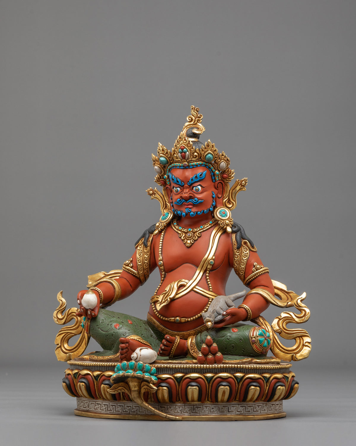 Dzambhala Copper Sculpture | Guardian of Abundance and Good Fortune