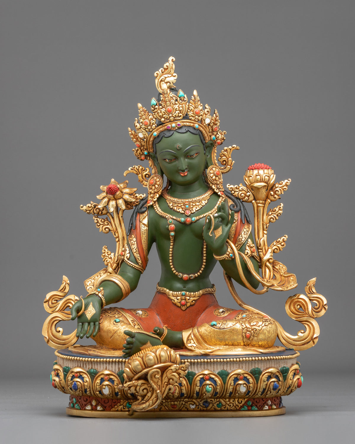 Green Tara Statue