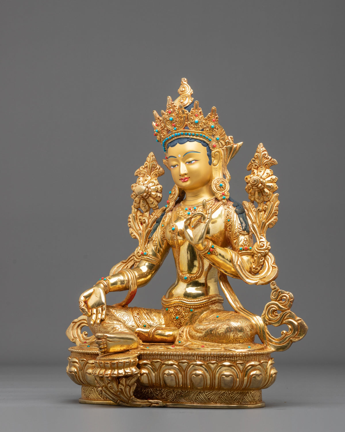 Green Tara Handcrafted Nepalese Statue