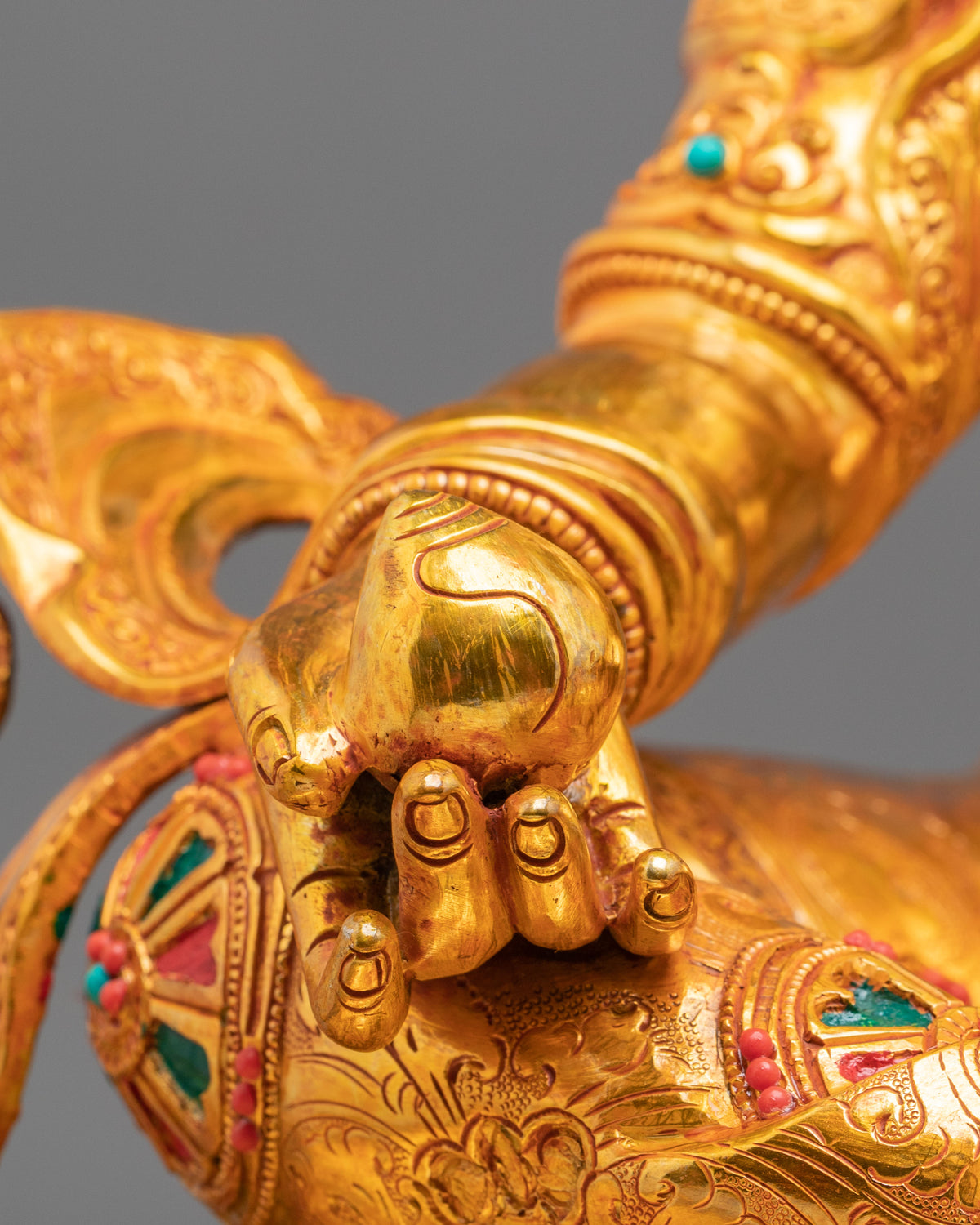 Yellow Dzambhala Statue | The Majesty of Sacred Prosperity