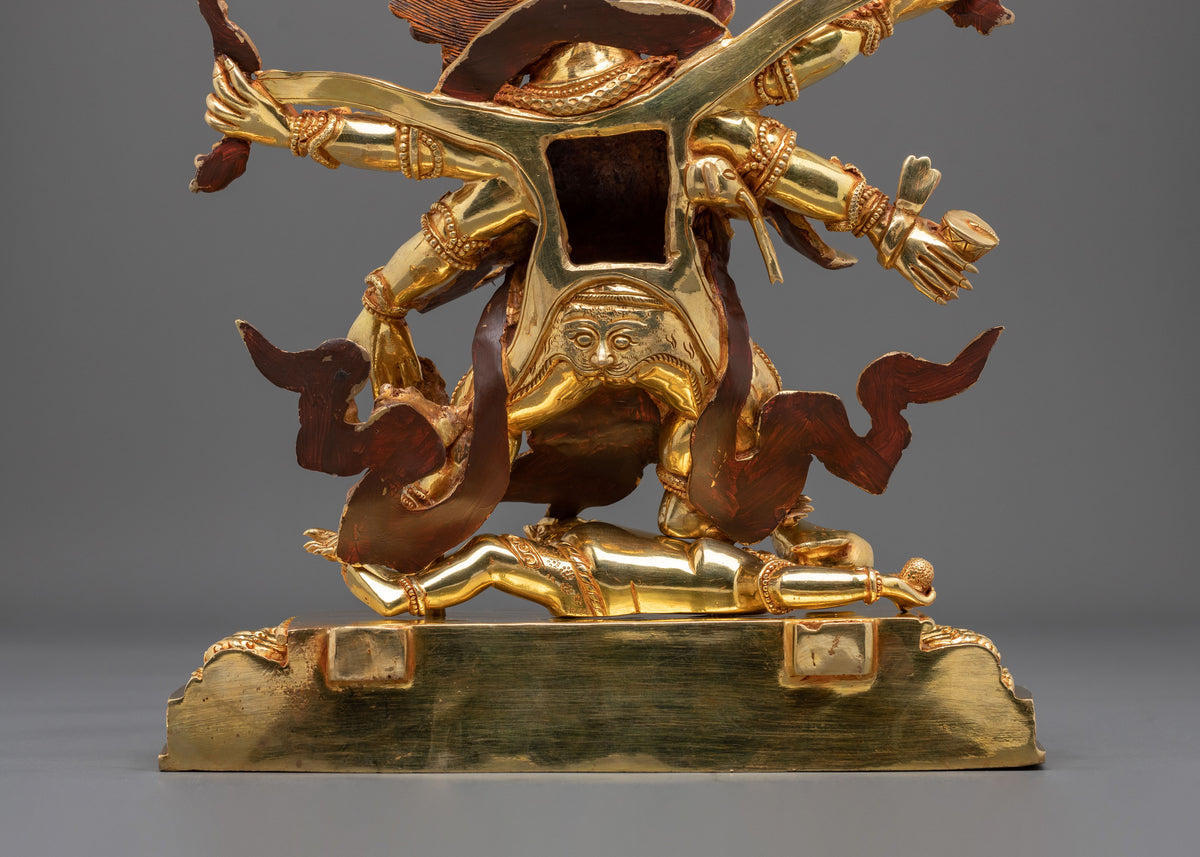 Six-Armed Mahakala Statue | Fierce Guardian of the Dharma