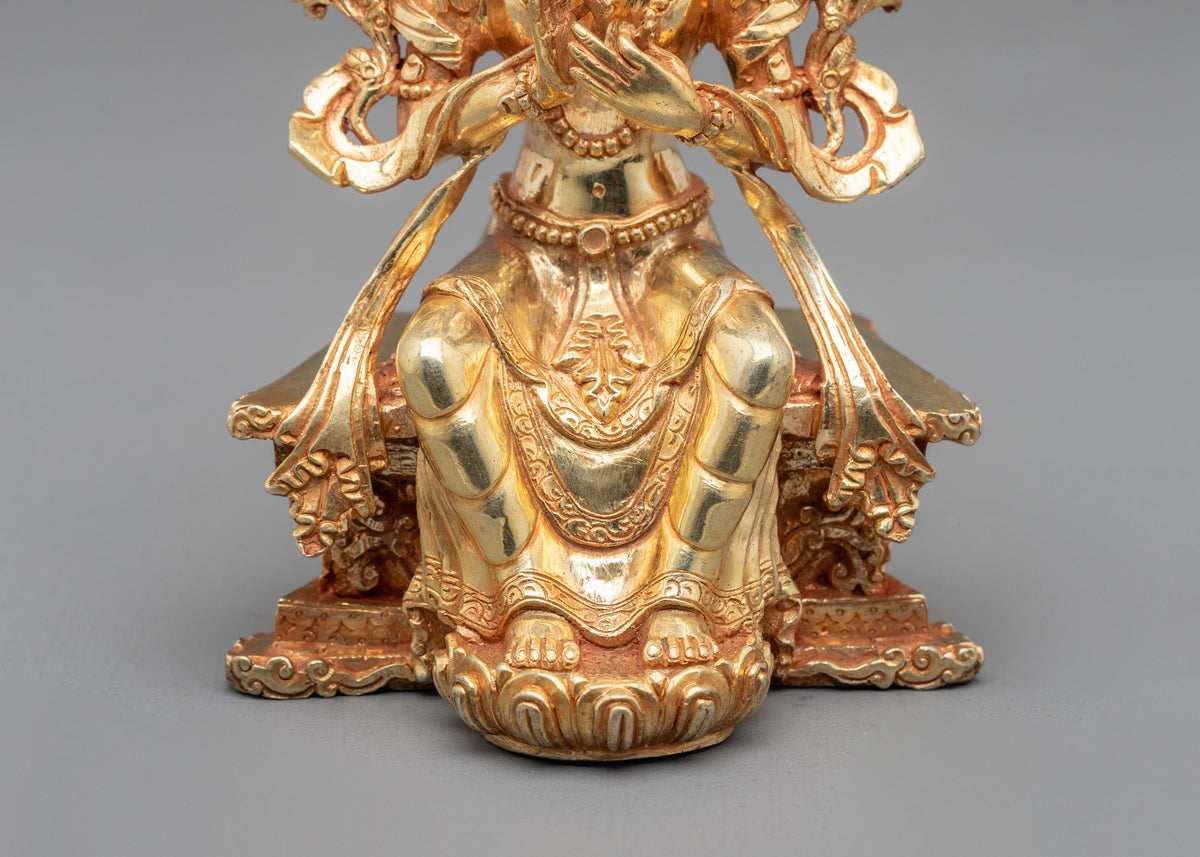 Maitreya Buddha Copper Sculpture | The Future Buddha