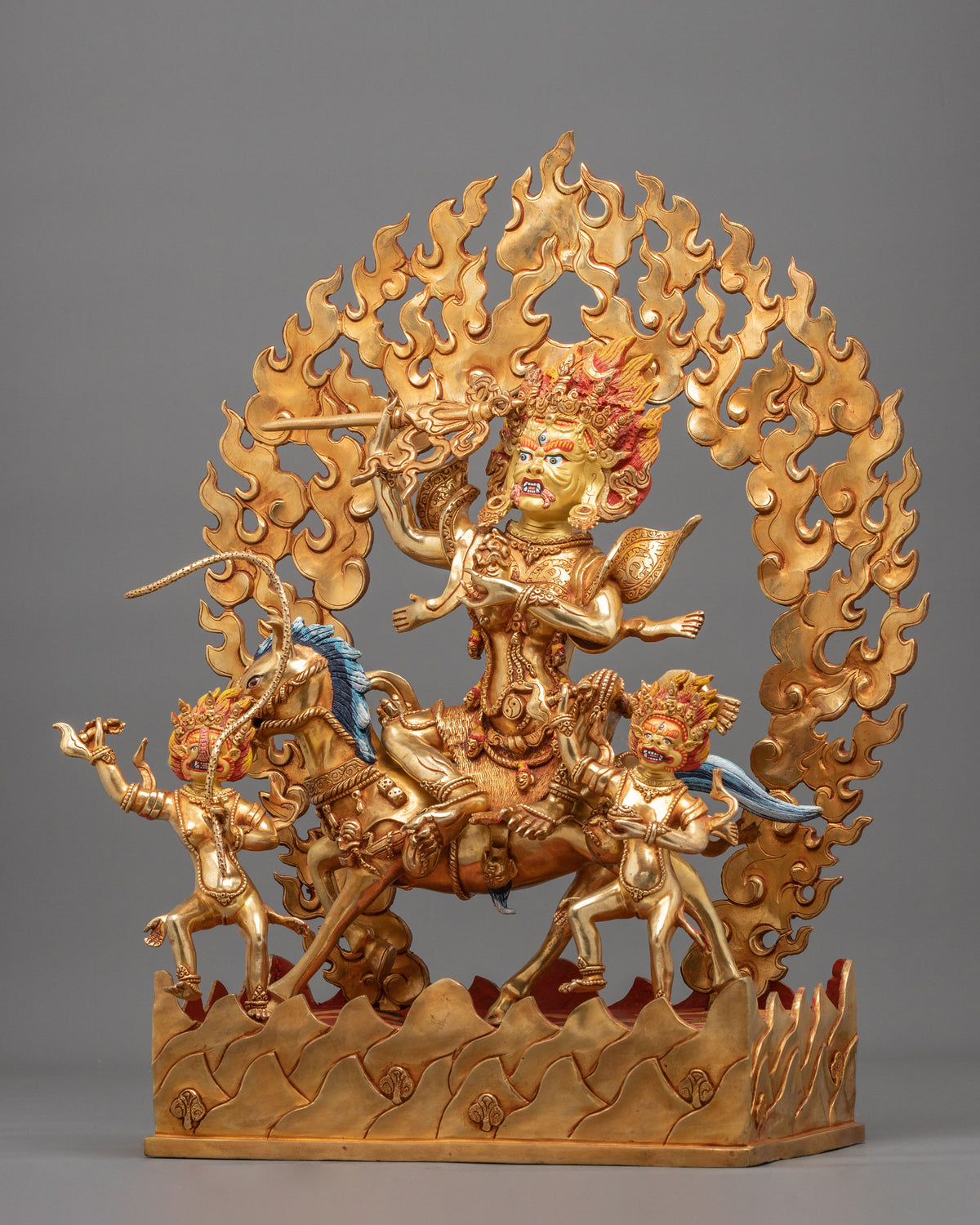 Palden Lhamo Spiritual Figurine | Tibetan Protector Deity Artwork