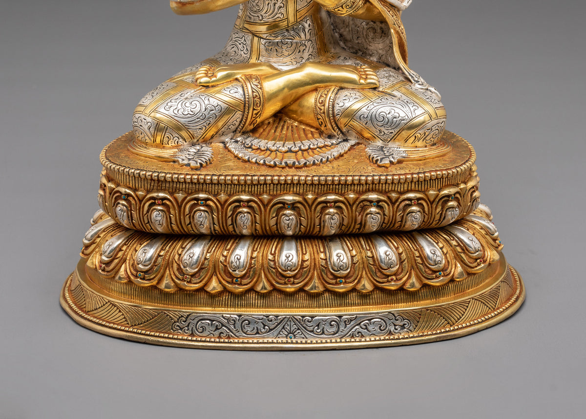 Maitreya Buddha Statue Future of Compassion | 24K Gold Gilded Copper Statue