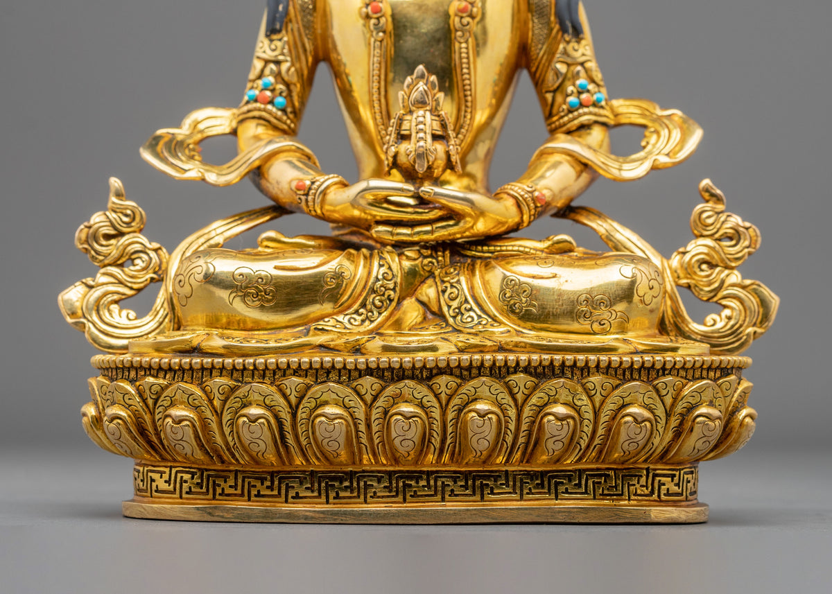 Amitayus Longevity Buddhist Sculpture | Buddha of Infinite Life and Blessings