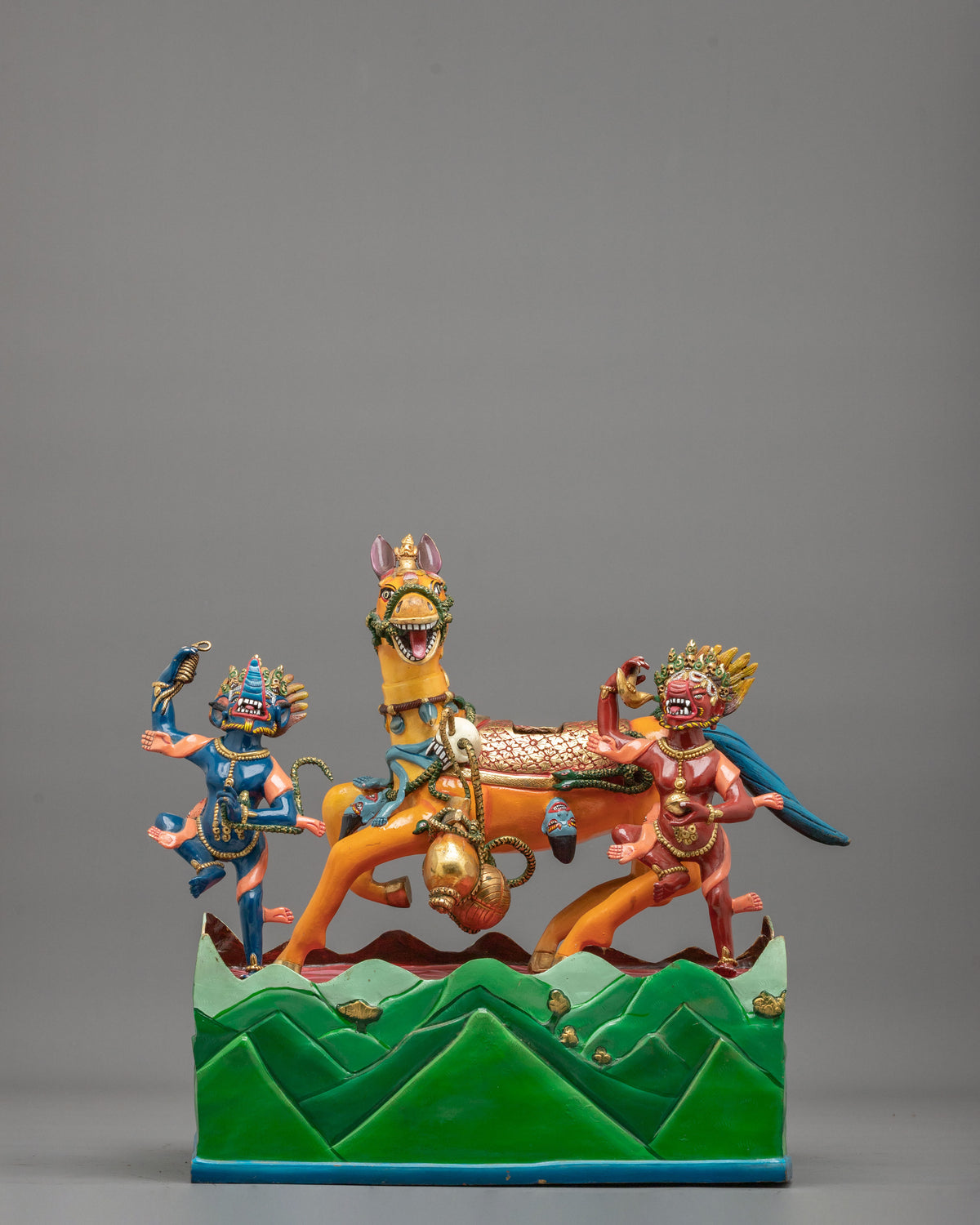 Palden Lhamo Sculpture of Protection | Wrathful Deity Statue