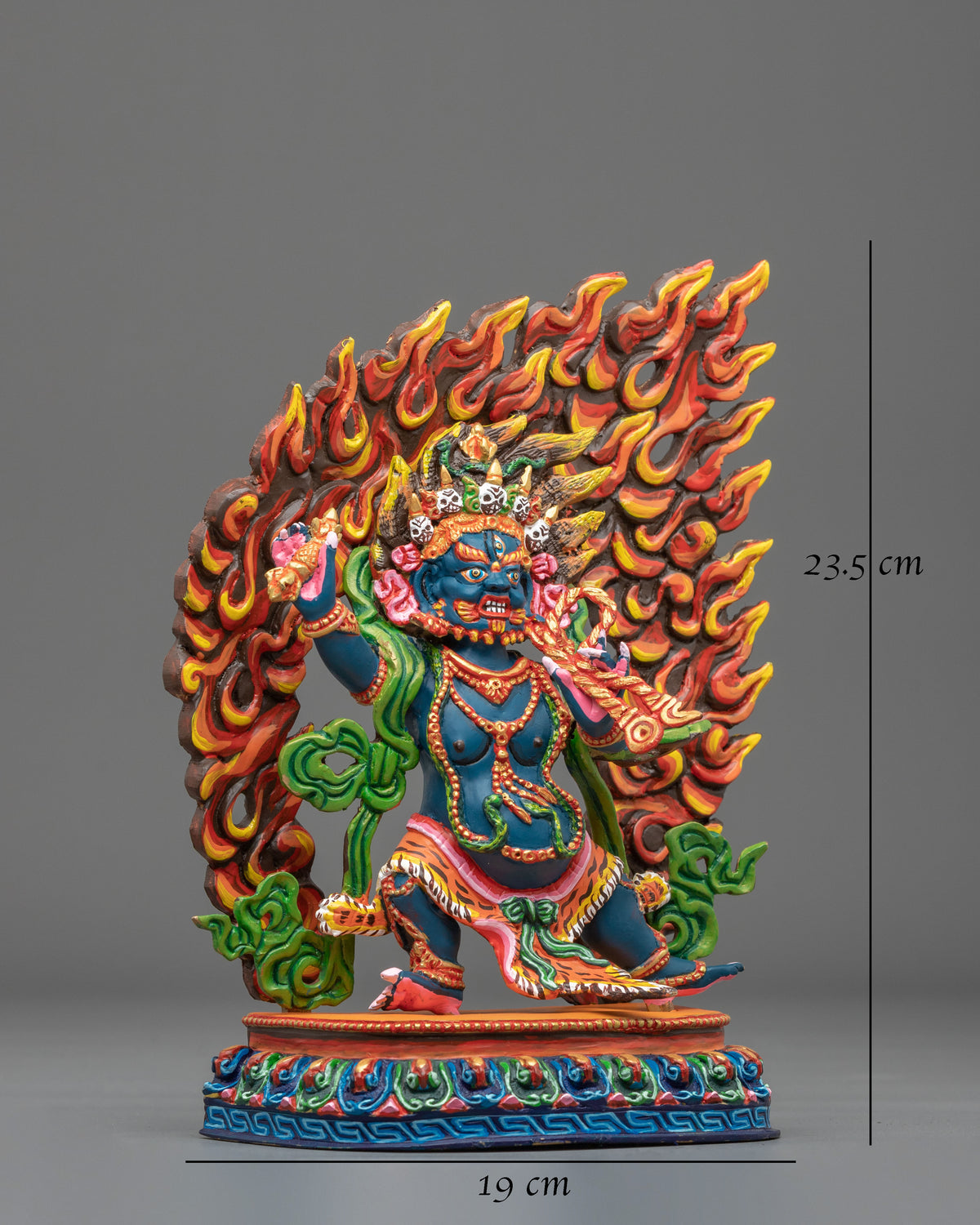 Vajrapani Wrathful Buddhist Statue | Tibetan Meditation Altar Decor