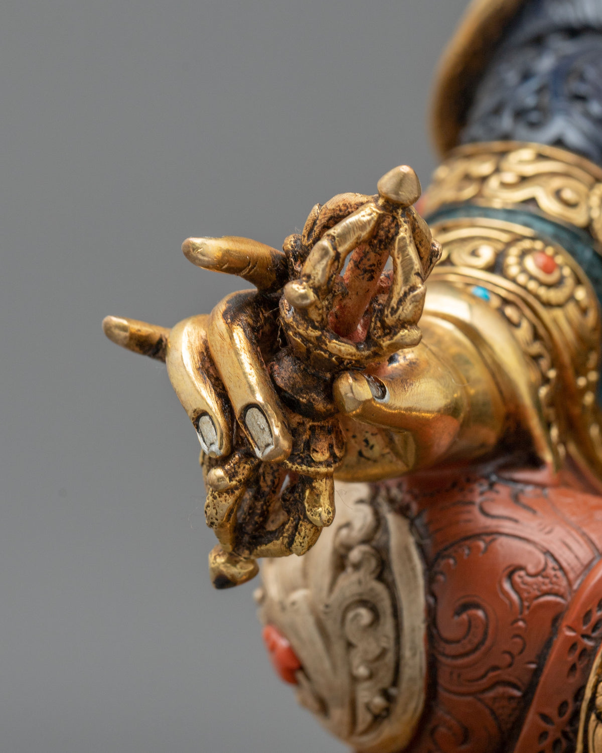 Guru Rinpoche Statue | Handcrafted Copper Figurine