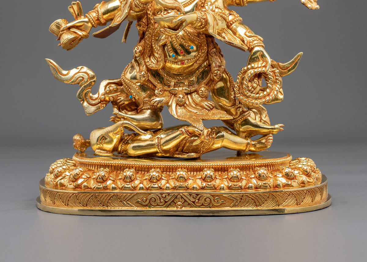 Six-Armed Mahakala Sacred Altar Statue | Wrathful Buddhist Protector