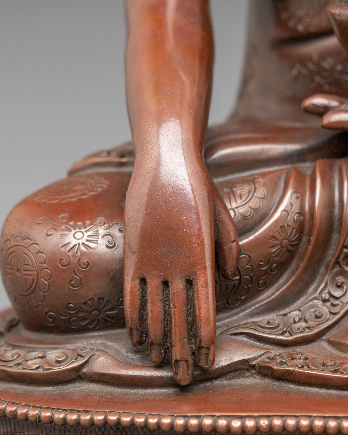Shakyamuni Buddha Oxidized Sculpture of Enlightenment