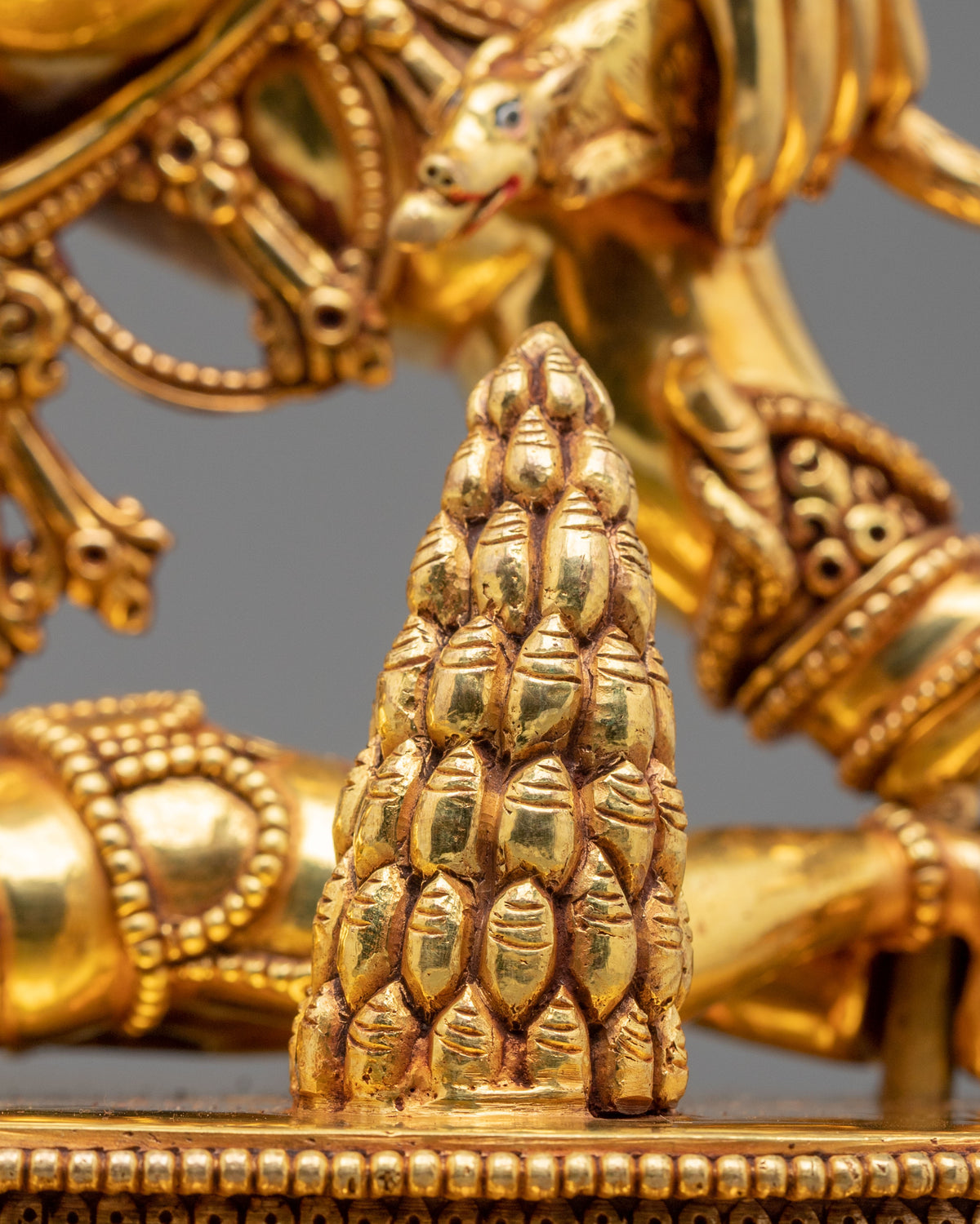 Black Jambhala Statue | Fierce Guardian of Sacred Wealth