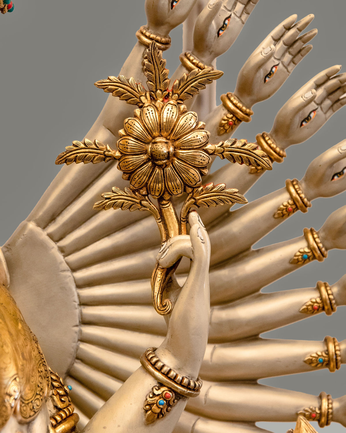 1000 Armed Chenrezig Bodhisattva Statue | Himalayan Buddhist Altar Art