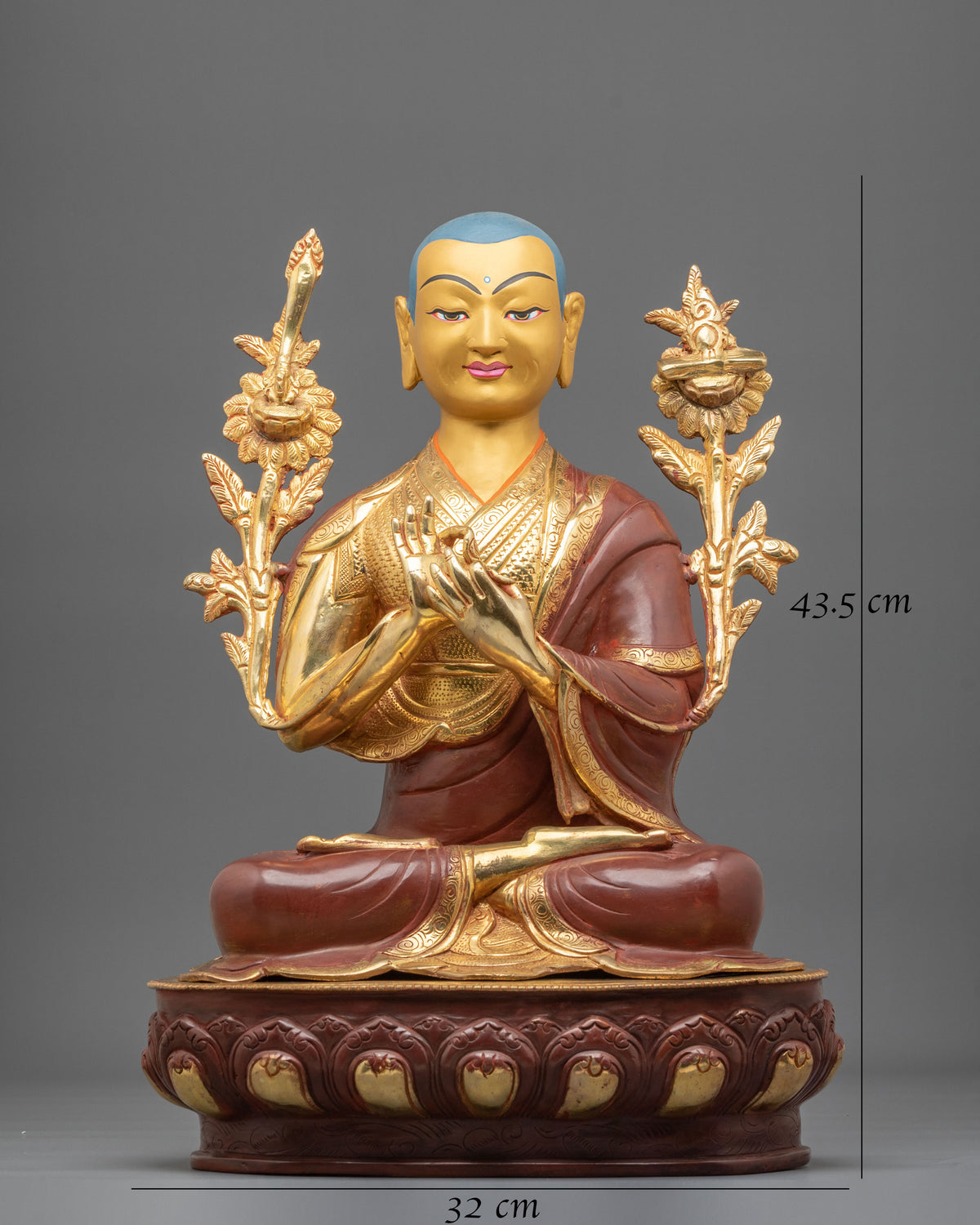 Tsongkhapa with Disciples Statue Set | Master of the Gelug Tradition