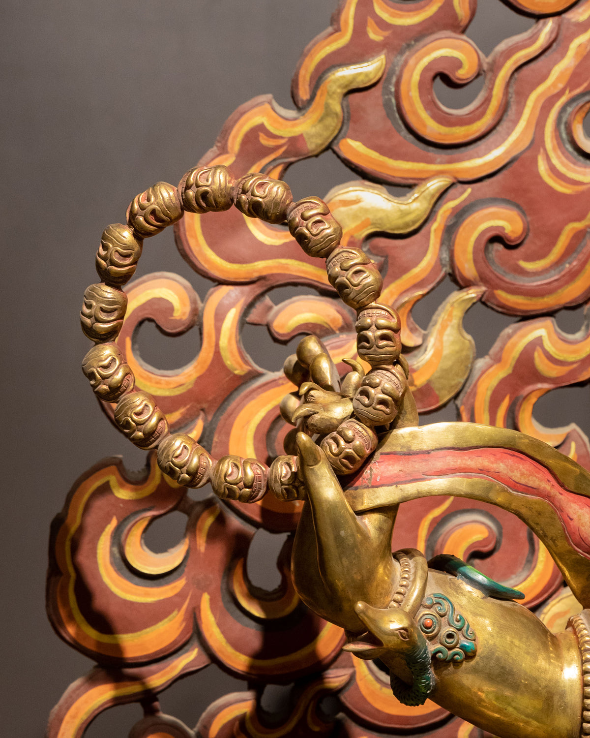 Six-Armed Mahakala Handmade Sculpture