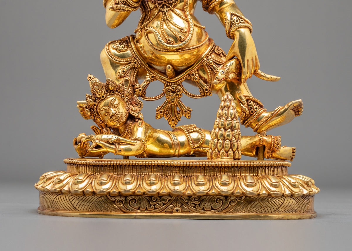 Black Jambhala Statue | Fierce Guardian of Sacred Wealth