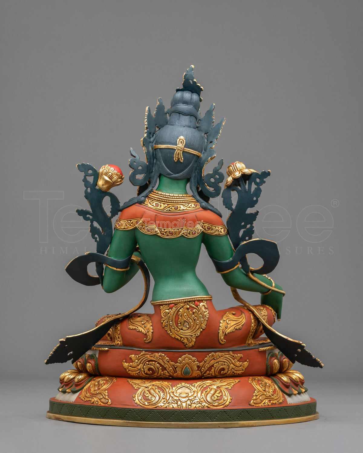 Green Tara Swift Compassion Sculpture | Goddess of Protection and Mercy
