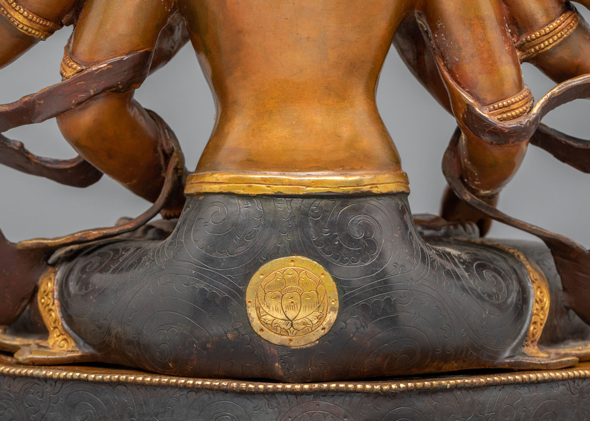 Tibetan Sculpture of Namgyalma | Copper Statue with 24K Gold Gilded