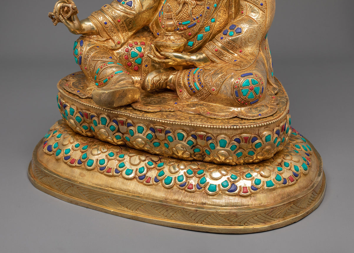 Guru Rinpoche Traditional Handcrafted Statue