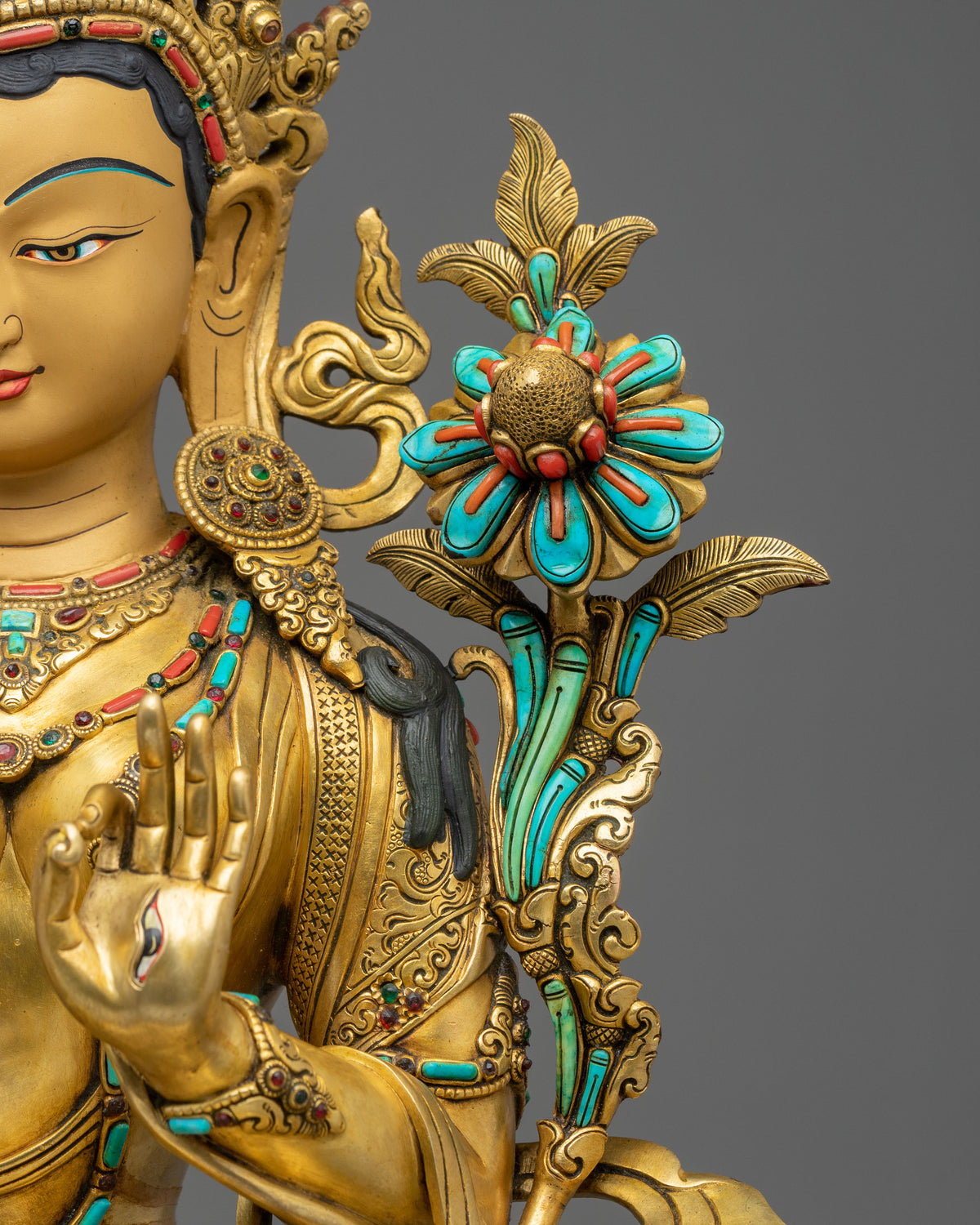 White Tara Compassionate Figurine | Compassionate Deity of Long Life