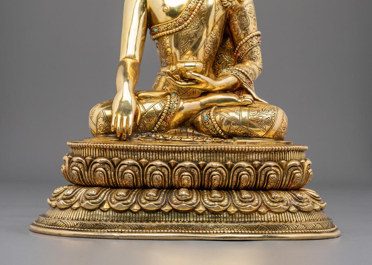 Three Buddhas Copper Statue Collection: Buddhist Art for Longevity and Meditation