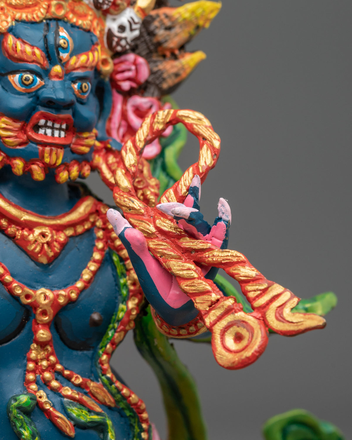 Vajrapani Wrathful Buddhist Statue | Tibetan Meditation Altar Decor