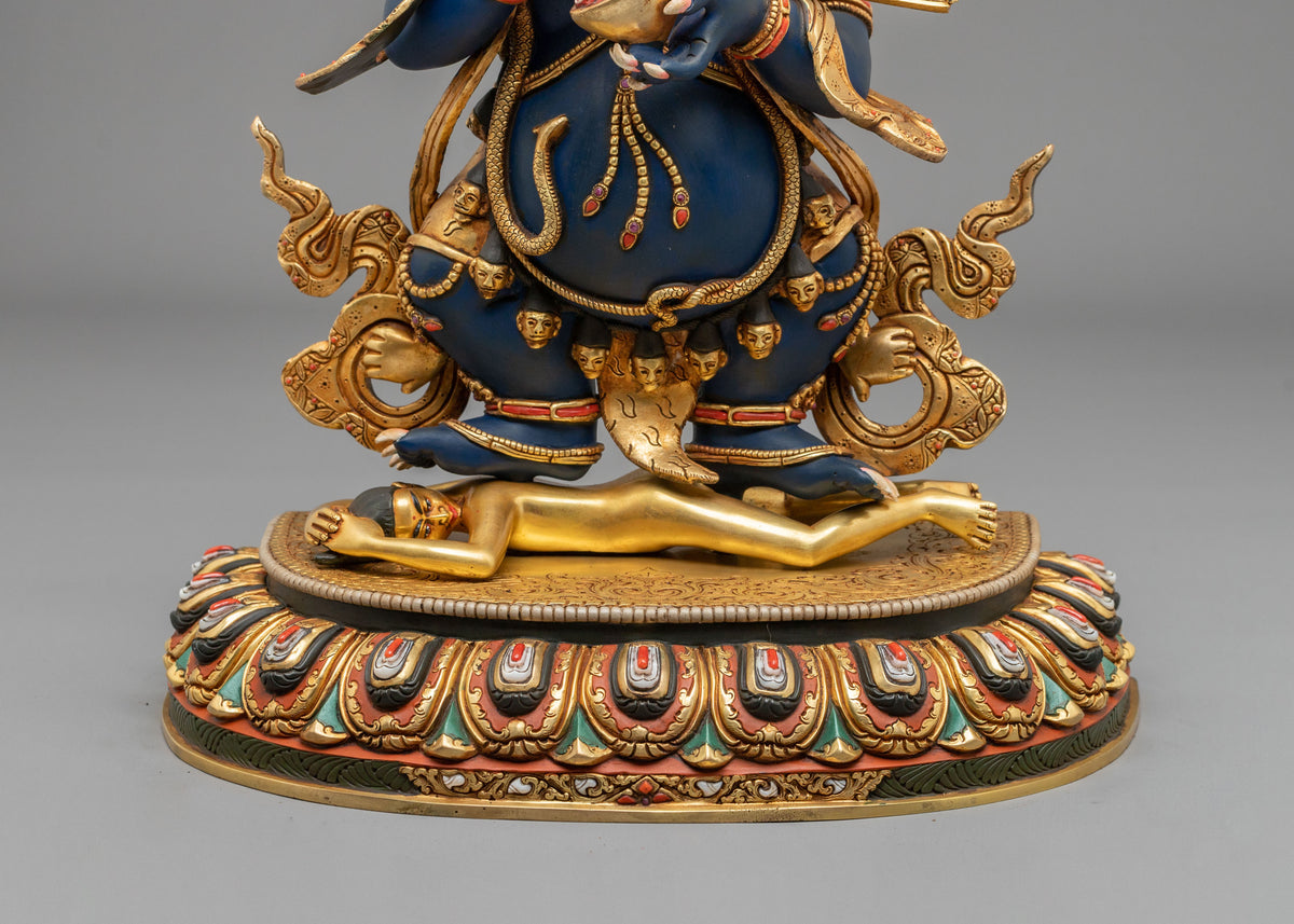 Shakya Mahakala Fierce Dharma Statue | Protector of the Sakya Buddhist Tradition
