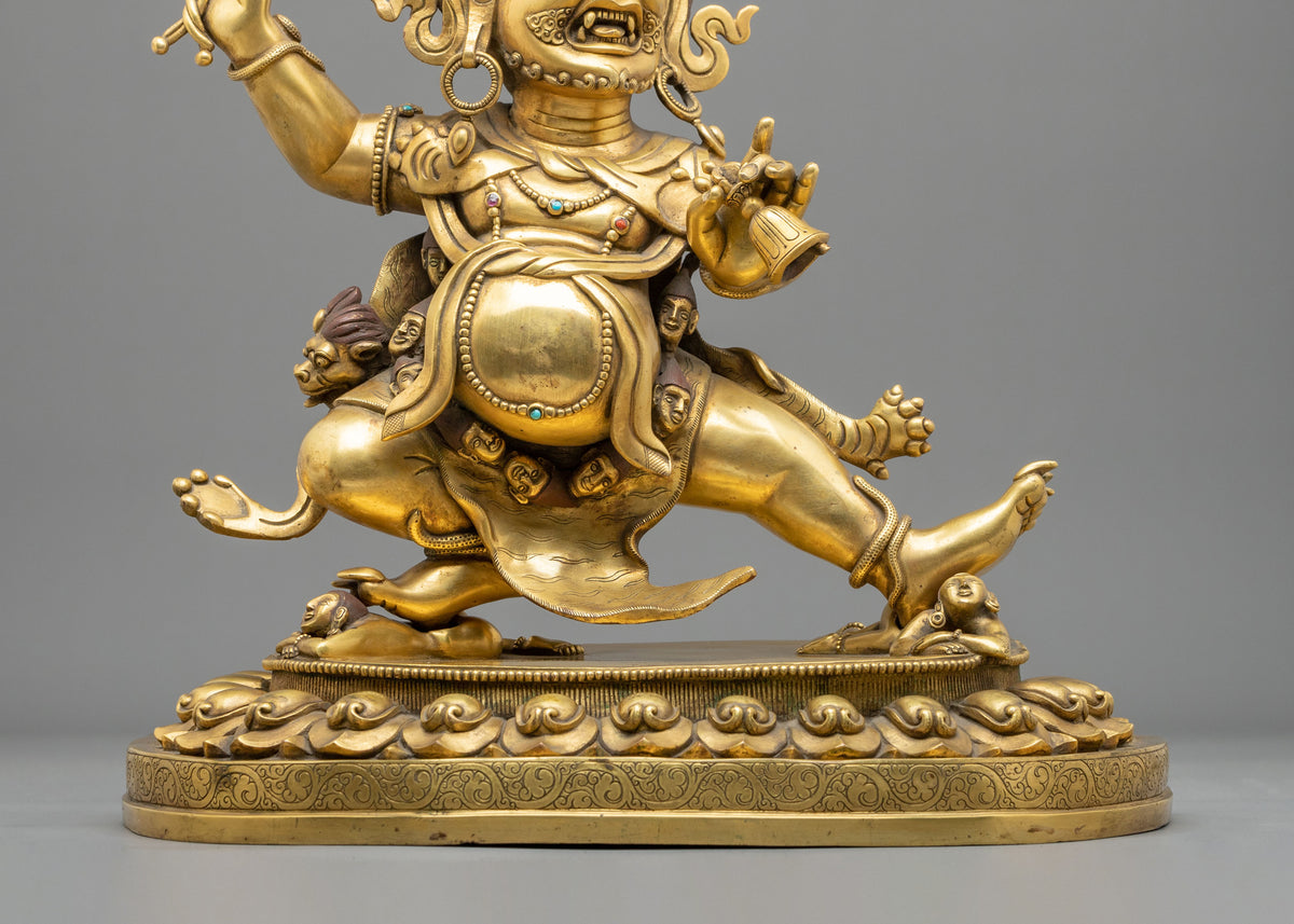 Vajrapani Bodhisattva | 24K Gold Gilded Copper