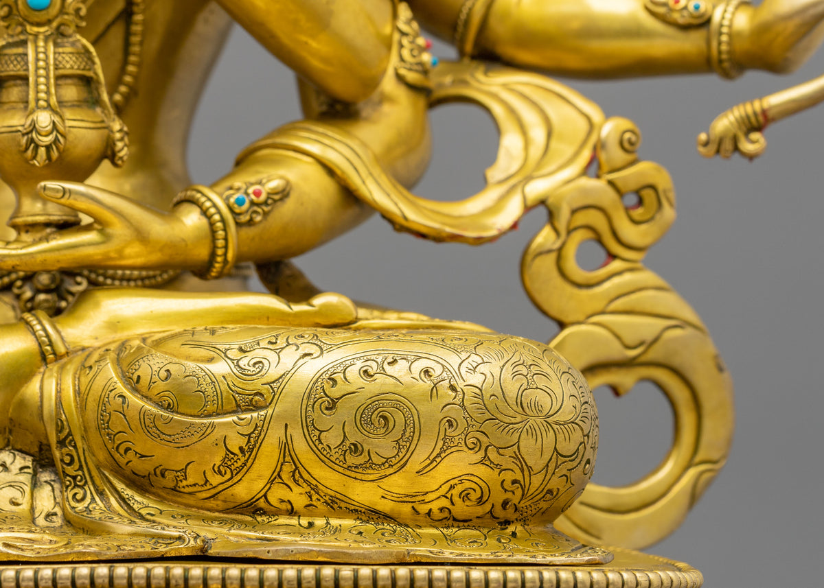 Namgyalma 24K Gold Coated Copper Sculpture | Home Decoration Statue