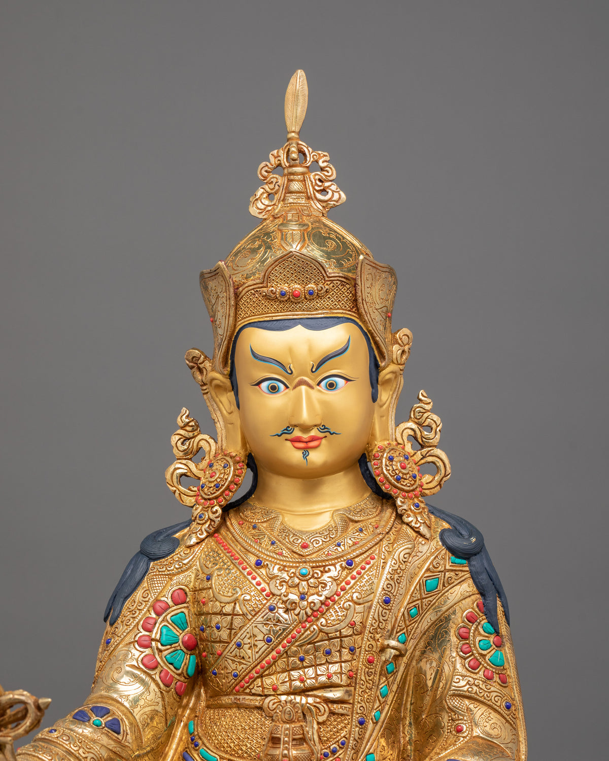 Guru Rinpoche Traditional Handcrafted Statue