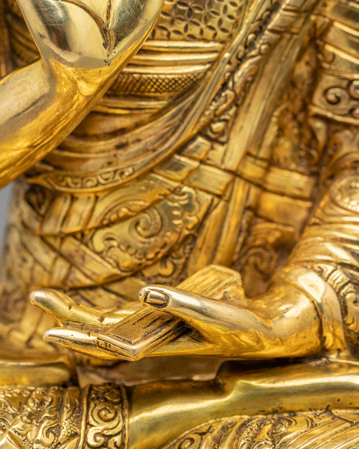 Tsongkhapa with Disciples Decor Statue Set | Himalayan Altar Decor