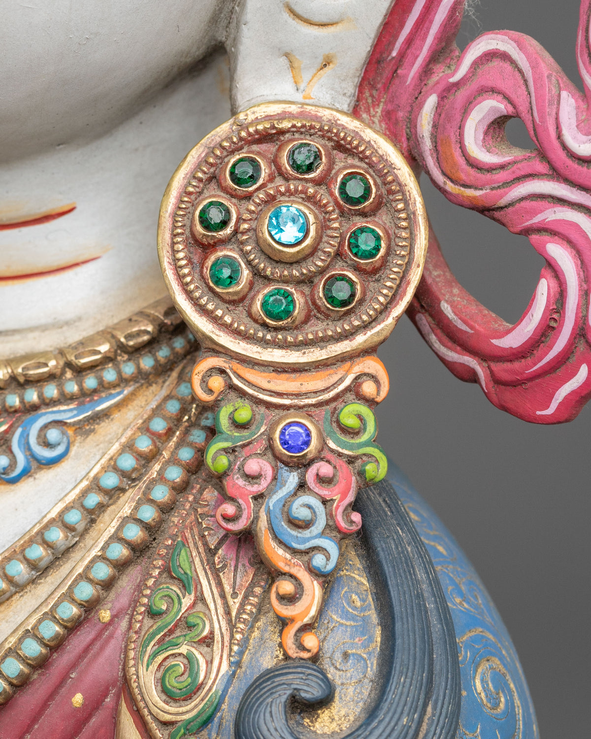 Vajrasattva 24K Gold Coated Copper Figurine