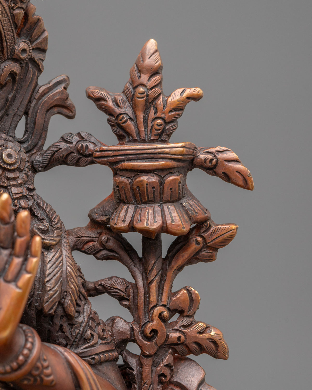 Manjushri Sacred Statue | Oxidized Copper Bodhisattva of Wisdom