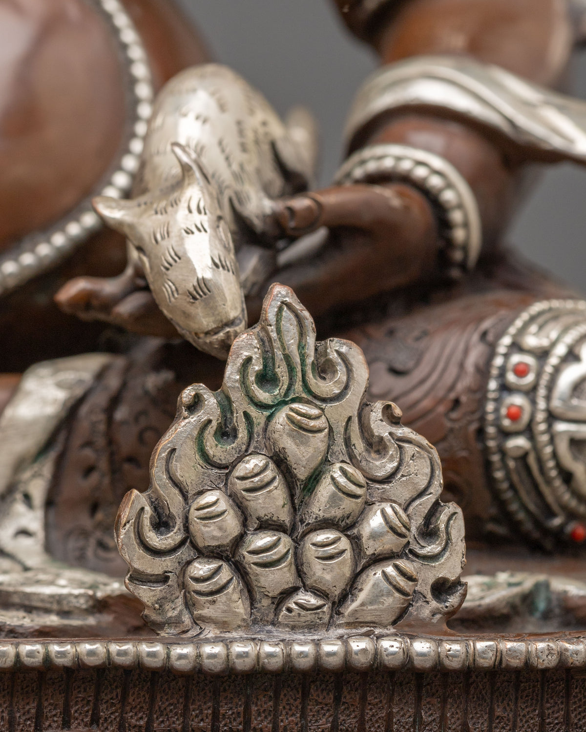 Dzambhala Tibetan Buddhist Sculpture | Sacred Meditation Altar Sculpture