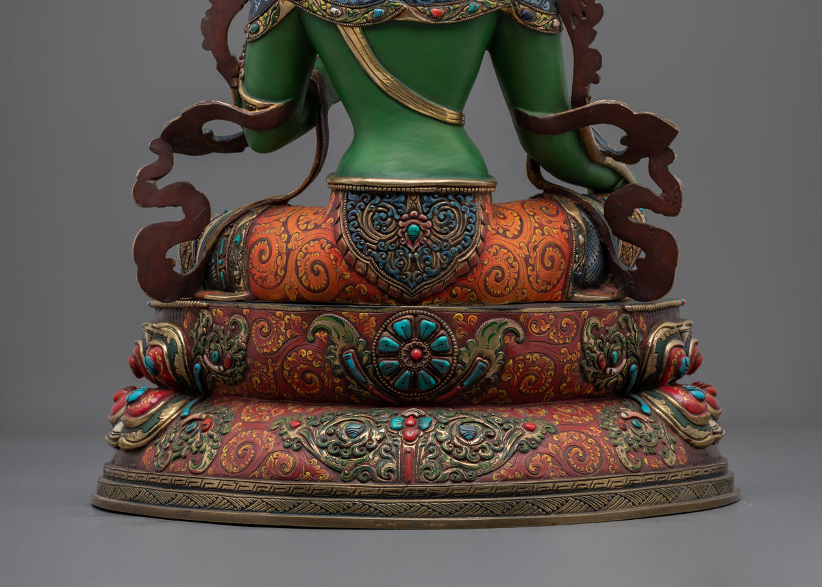Green Tara Statue | Essence of Swift Compassion