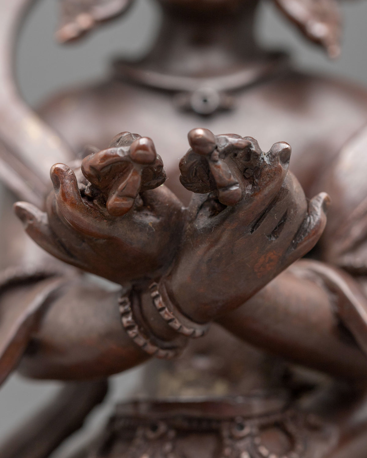 Chakrasamvara Statue | Oxidized Copper Sacred Figurine