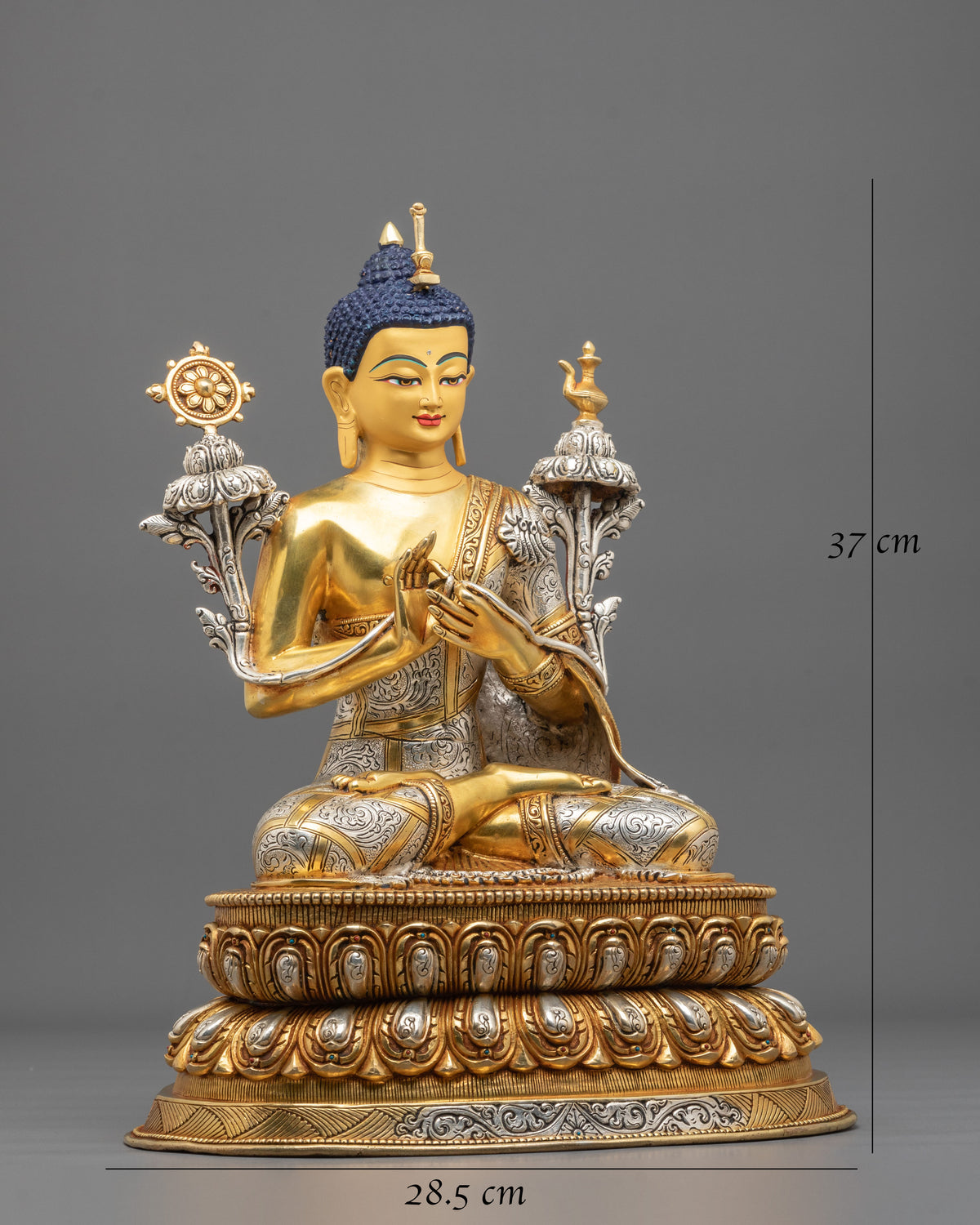 Maitreya Buddha Statue Future of Compassion | 24K Gold Gilded Copper Statue