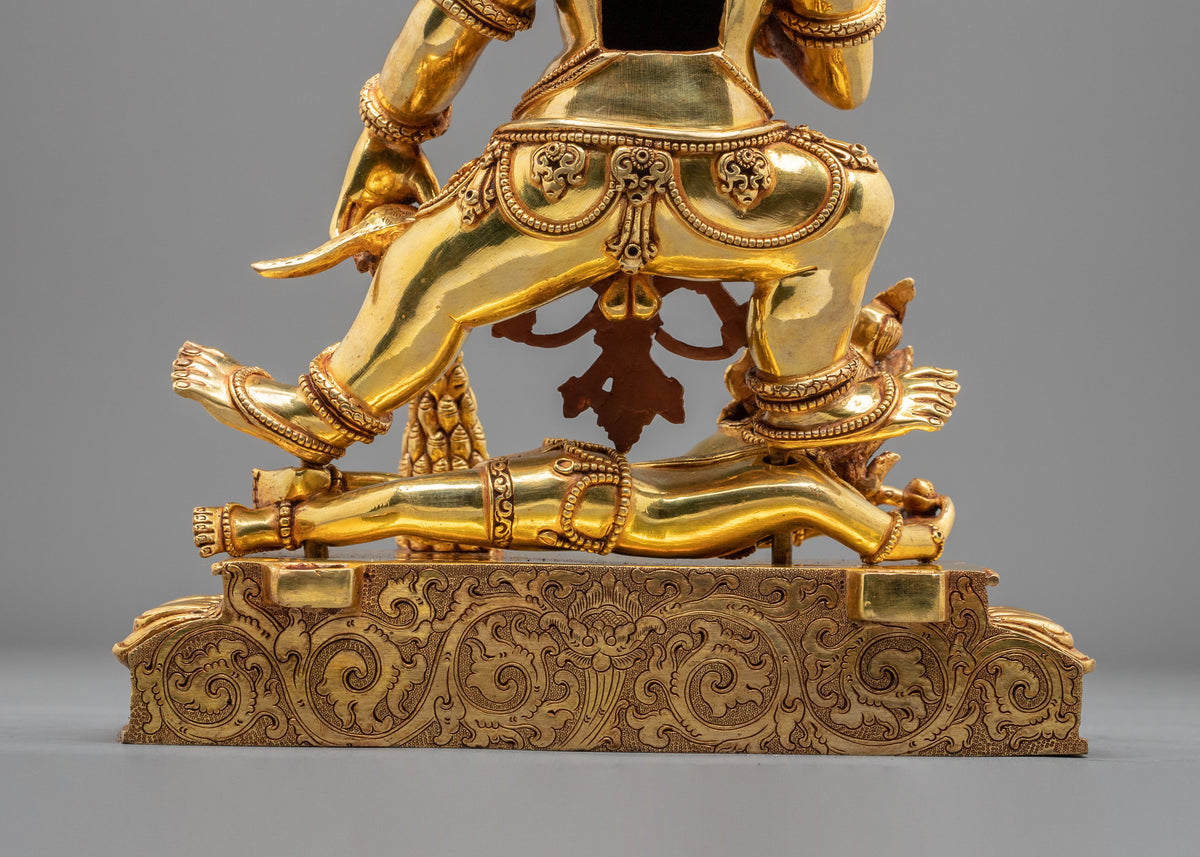 Black Jambhala Statue | Fierce Guardian of Sacred Wealth