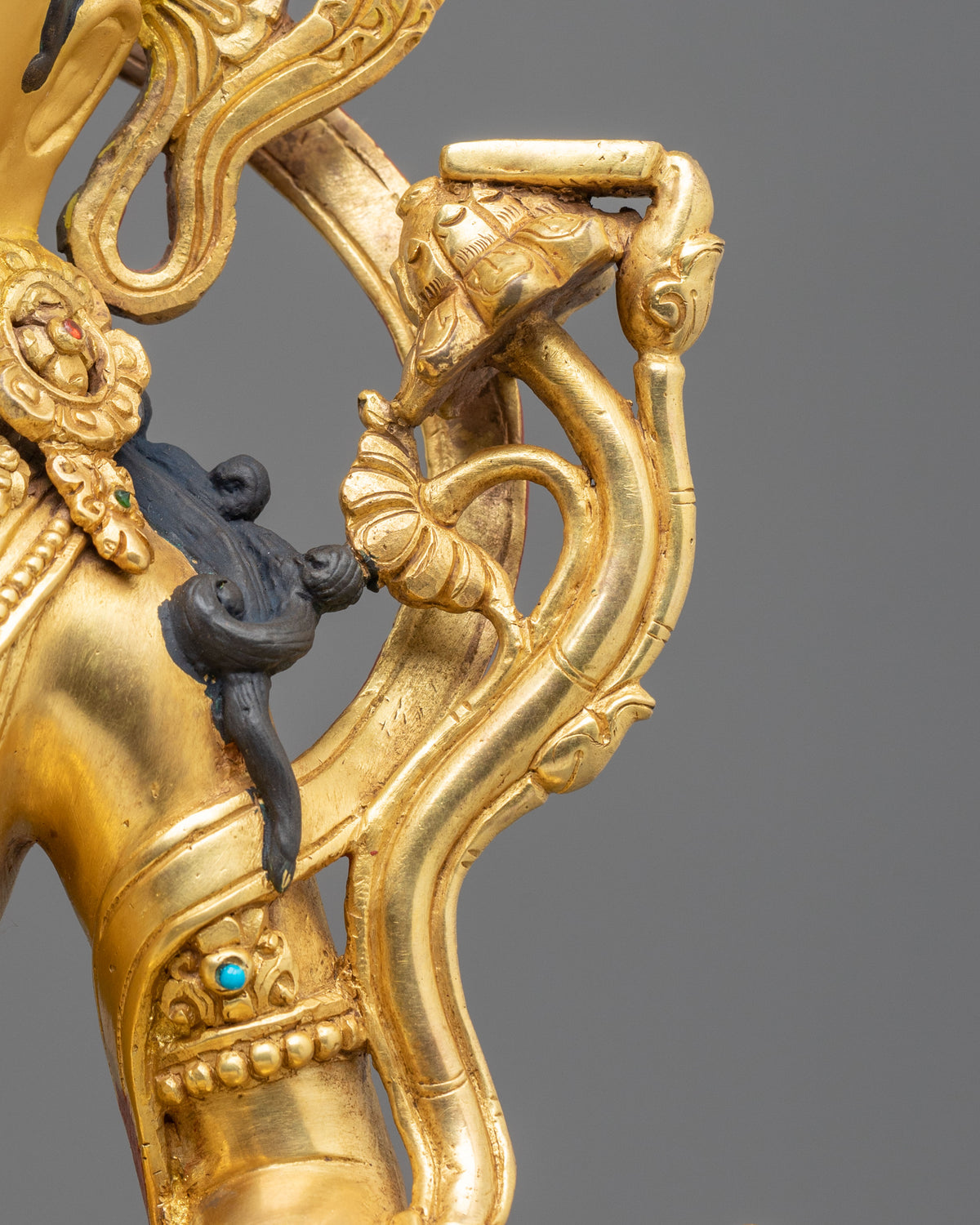Manjushri Copper Figurine | Tibetan Wisdom Bodhisattva