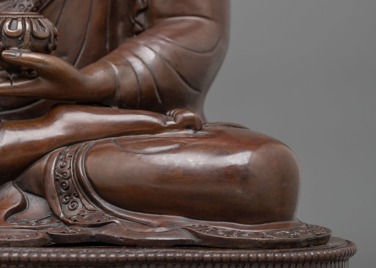 Shakyamuni Buddha Sacred Oxidized Copper Statue