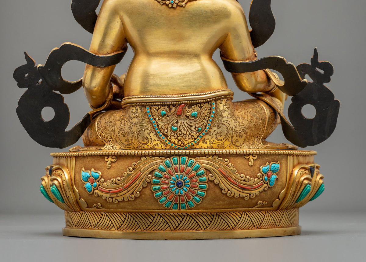 Dzambhala Figurine | Handcrafted Copper Wealth Form