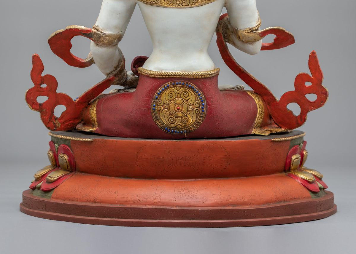 Tibetan Deity Vajrasattva Statue | Sacred Buddhist Figurine