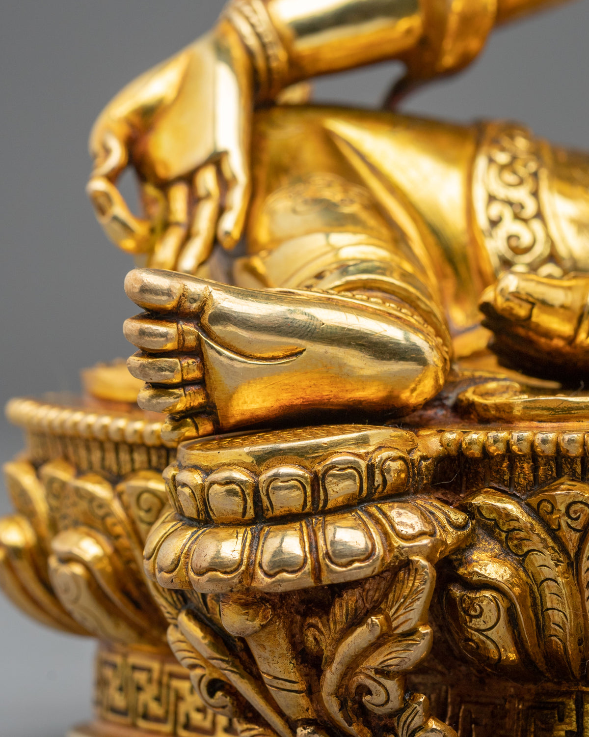 Green Tara 24K Gold Glided Statue for Meditation and Blessings