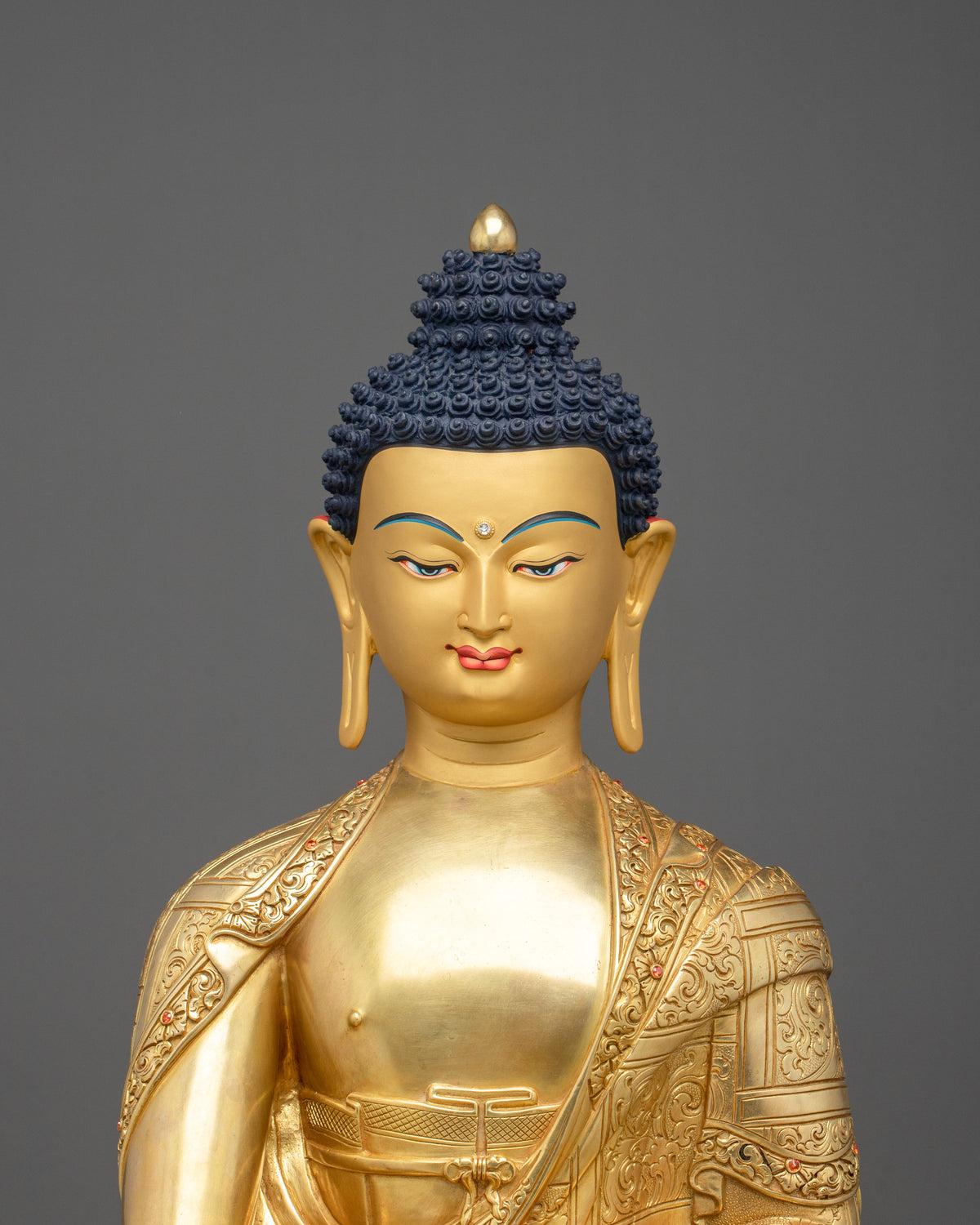 Three Buddha Deity Statue Collection | 24K Gold Gilded Buddhist Statue Set