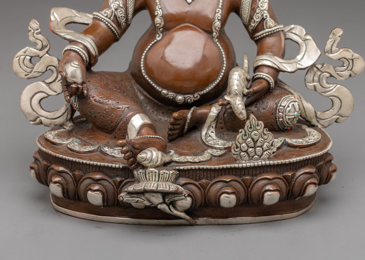 Dzambhala Tibetan Buddhist Sculpture | Sacred Meditation Altar Sculpture