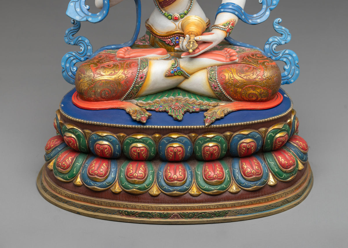 Vajrasattva 24K Gold Coated Copper Figurine